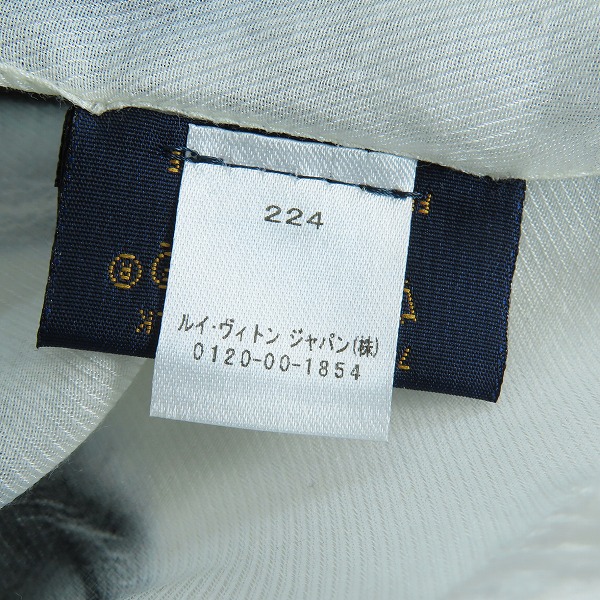 実際に弊社で買取させて頂いた【JPタグ】LOUIS VUITTON/ルイヴィトン シルク混 ストール/マフラー MP2325 の画像 6枚目