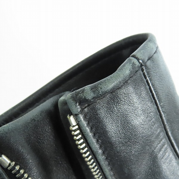 実際に弊社で買取させて頂いたSCHOTT/ショット 613US ONE STAR/ワンスター ダブルライダースジャケット 7007/38の画像 6枚目