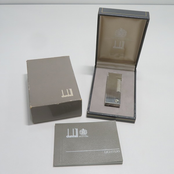 実際に弊社で買取させて頂いたDunhill/ダンヒル ガスライター サイドローラー ストライプ柄の画像 6枚目