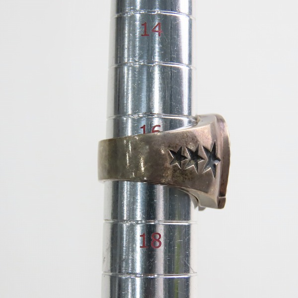 実際に弊社で買取させて頂いたJustinDavis/ジャスティンデイビス LUCKY STAR CROWNリング/16.5-17.5号の画像 7枚目