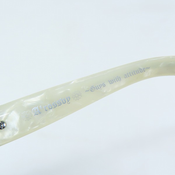 実際に弊社で買取させて頂いたA'rossvy/ロズヴィー シルバー925 クロス モチーフ サングラス/アイウェア 209251615の画像 5枚目