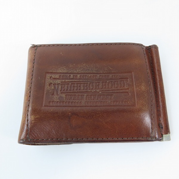 実際に弊社で買取させて頂いたNEIGHBORHOOD×PORTER/ネイバーフッド×ポーター クリップ付き2つ折り革財布/レザーウォレット