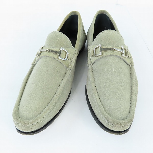 実際に弊社で買取させて頂いたGUCCI/グッチ ホースビット スエード ローファー 247489/7.5