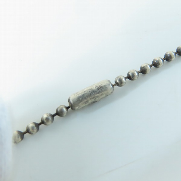 実際に弊社で買取させて頂いたCHROME HEARTS/クロムハーツ フレームド ハートチャーム ボールチェーン付き ネックレスの画像 6枚目