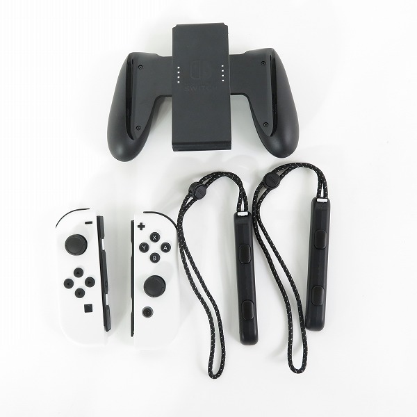 実際に弊社で買取させて頂いた任天堂 Nintendo Switch/ニンテンドースイッチ Joy-Con ホワイト HAC-015/016 グリップ付き【簡易動作確認済】