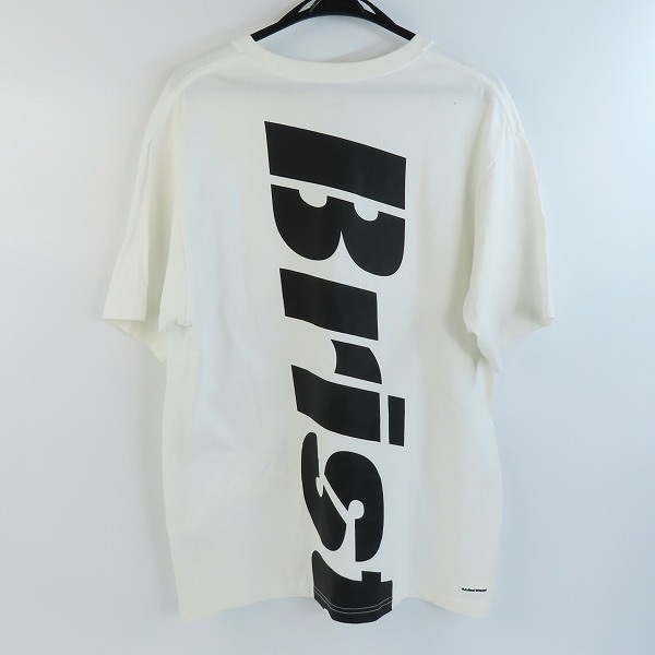 実際に弊社で買取させて頂いたF.C.Real Bristol/F.Cレアルブリストル BIG LOGO POCKET TEE半袖 プリント Tシャツ ホワイト FCRB-202076/XLの画像 1枚目