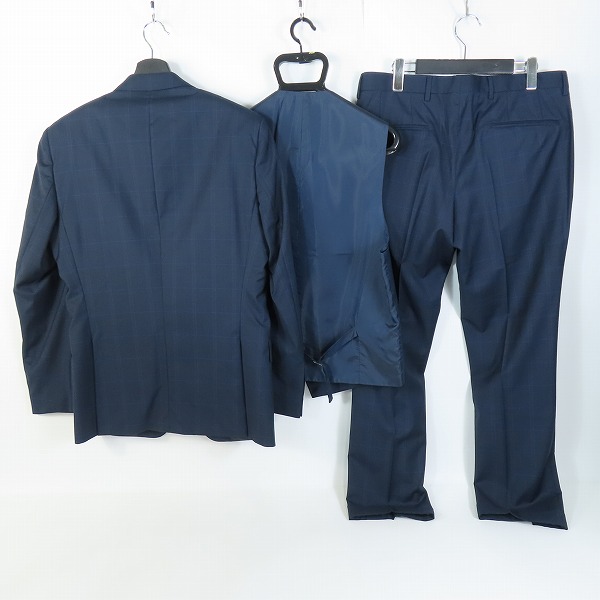 実際に弊社で買取させて頂いた【JPタグ】HUGO BOSS/ヒューゴボス GUABELLO 3ピース スーツ セットアップ 48の画像 1枚目
