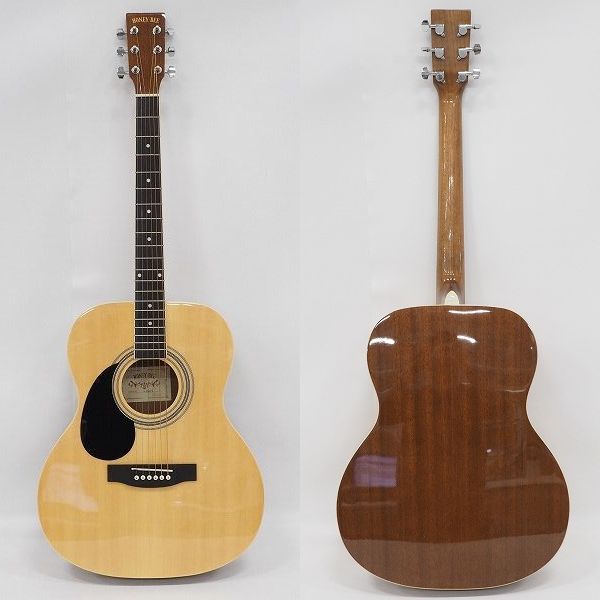 実際に弊社で買取させて頂いた★HONEY BEE/ハニービー F-17LH N アコースティックギター/アコギ  レフティ/左きき用 ソフトケース付の画像 1枚目