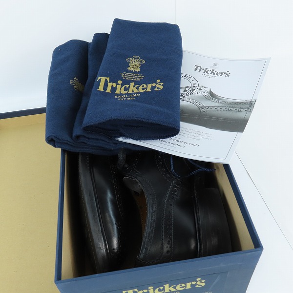 実際に弊社で買取させて頂いたTricker's/トリッカーズ BOURTON/バートン ウイングチップ シューズ S633/7の画像 8枚目