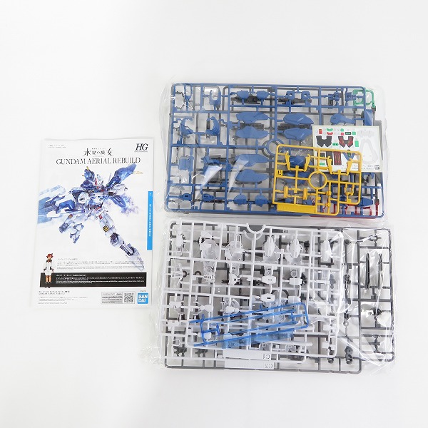 実際に弊社で買取させて頂いた【未組立】BANDAI/バンダイ 水星の魔女 HG 1/144 ガンダムエアリアル 改修型/ミラソウル社製フライトユニット装備 2点セットの画像 1枚目