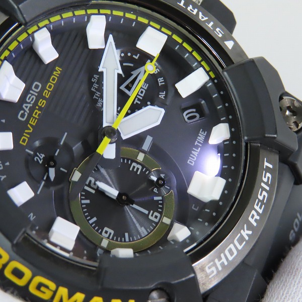 実際に弊社で買取させて頂いたG-SHOCK/Gショック FROGMAN/フロッグマン Bluetooth ソーラー電波時計 GWF-A1000-1AJF　の画像 5枚目