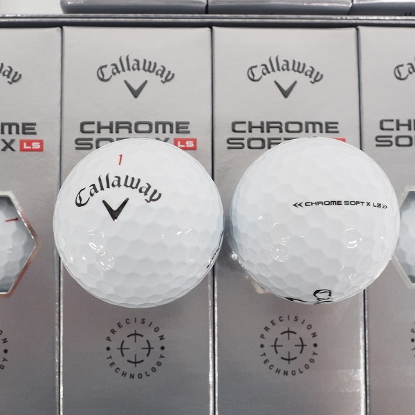 実際に弊社で買取させて頂いた【未使用】Callaway/キャロウェイ CHROME SOFT X LS ゴルフボール ホワイト 2ダースの画像 1枚目