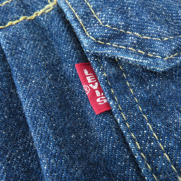 実際に弊社で買取させて頂いたLEVI’S/リーバイス 71507XX/J02刻印 日本製 デニムジャケット Gジャン/38の画像 4枚目