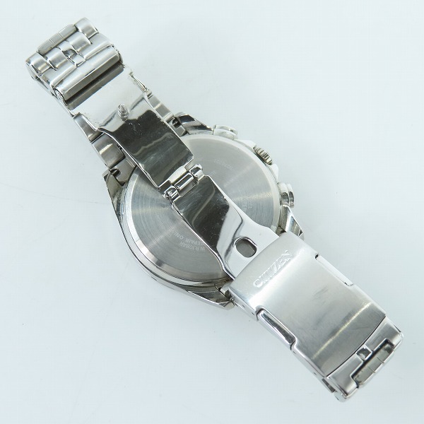 実際に弊社で買取させて頂いたCITIZEN/シチズンECO DRIVE/エコドライブ クロノグラフ ソーラー電波 腕時計 E610-S074321の画像 3枚目