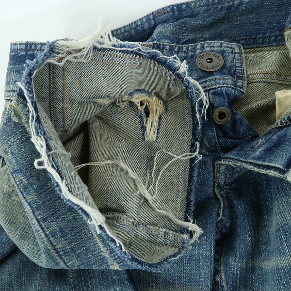 実際に弊社で買取させて頂いたHYSTERICS/ヒステリックス ダメージ加工 デニム パンツ 3AP-4944 Mの画像 5枚目
