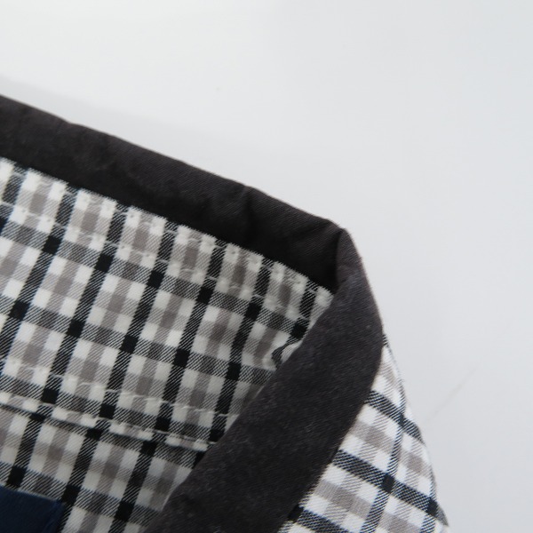 実際に弊社で買取させて頂いたFRED PERRY/フレッドペリー Hem Rib Gingham Check Shirt チェック シャツ F4356/XSの画像 7枚目