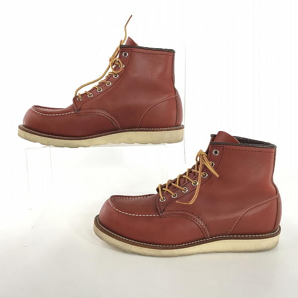 実際に弊社で買取させて頂いたRED WING/レッドウィング 四角犬タグ アイリッシュセッター モックトゥ ブーツ 8875 9Eの画像 3枚目