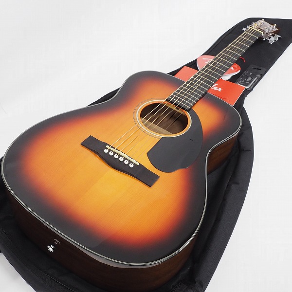 実際に弊社で買取させて頂いた★Fender/フェンダー  CC-60S/3TS Concert アコースティックギター/アコギ ソフトケース付