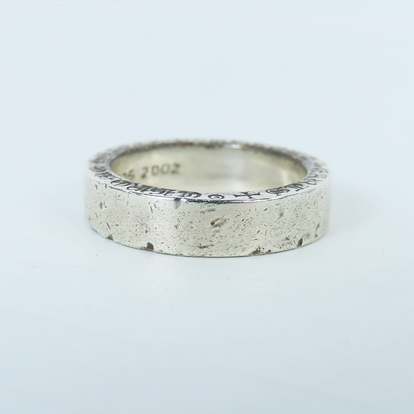 実際に弊社で買取させて頂いたCHROME HEARTS/クロムハーツ 6mm スペーサーリング プレーン  21.5号の画像 4枚目