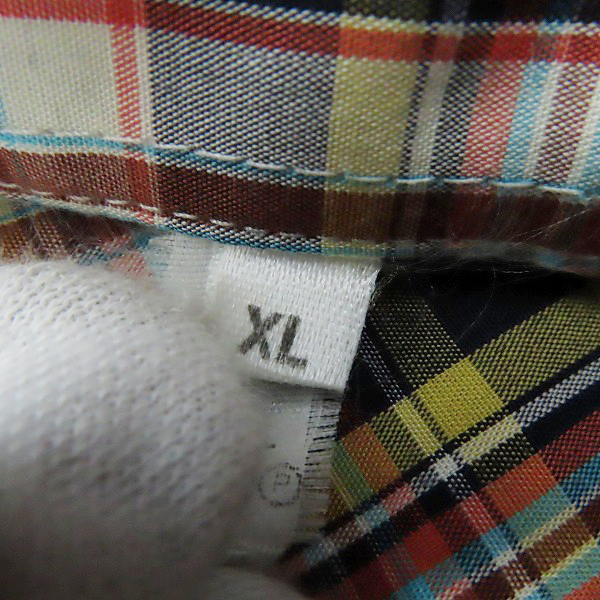 実際に弊社で買取させて頂いたBURBERRYS/バーバリーズ 胸刺繍 チェック柄 長袖ボタンシャツ/XLの画像 3枚目