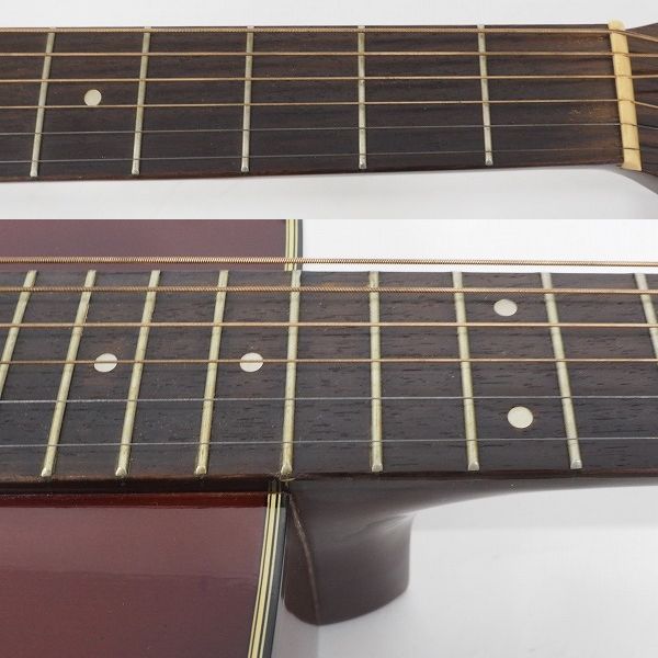 実際に弊社で買取させて頂いた★【難有り】Morris/モーリス MD-502 幌馬車ラベル アコースティックギター/アコギ ソフトケース付の画像 3枚目