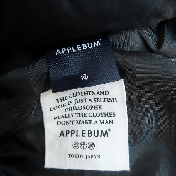 実際に弊社で買取させて頂いたAPPLEBUM/アップルバム 中綿ジャケット ポリエステル XLの画像 2枚目