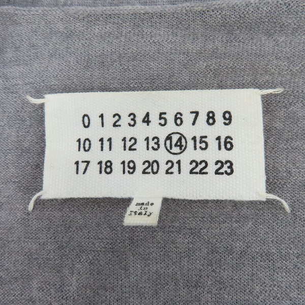 実際に弊社で買取させて頂いたMaison Martin Margiela/メゾンマルタンマルジェラ ウールカーディガン/Mの画像 2枚目