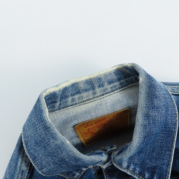 実際に弊社で買取させて頂いたLevi's/リーバイス 506XX 日本製 復刻 BIG E/ボタン裏刻印J02 1st タイプデニムジャケット/71506XX/38の画像 5枚目