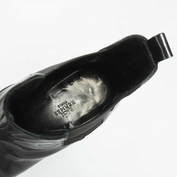 実際に弊社で買取させて頂いたHERMES/エルメス サイドゴア エナメルブーツ の画像 4枚目