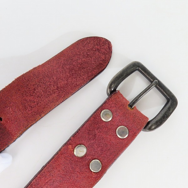 実際に弊社で買取させて頂いたETRO/エトロ 裏地ペイズリー柄 レザーベルト 44/110の画像 1枚目