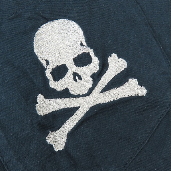 実際に弊社で買取させて頂いたmastermind JAPAN/マスターマインドジャパン ラメスカル刺繍半袖Tシャツ MC2-TS50-035/Mの画像 5枚目