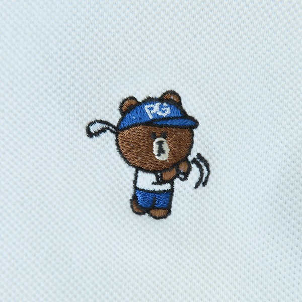 実際に弊社で買取させて頂いたPEARLYGATES/パーリーゲイツ ボーダー/ラインフレンズ レディース 半袖ポロシャツ 2点セットの画像 3枚目