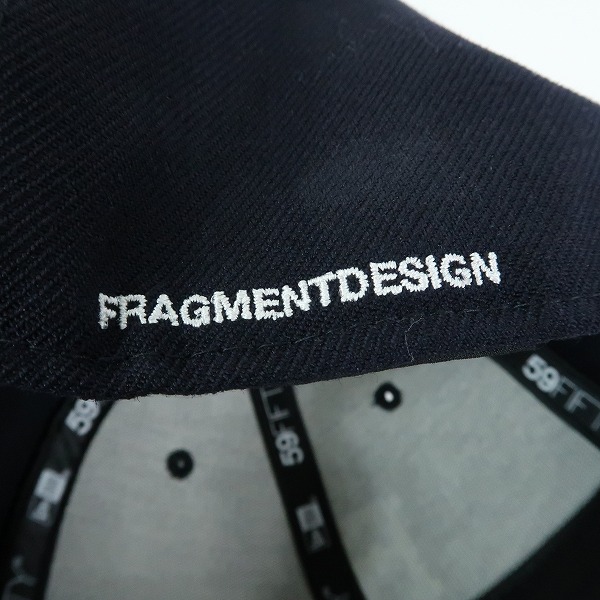 実際に弊社で買取させて頂いたFRAGMENT DESIGN×NEW ERA/フラグメントデザイン×ニューエラ 59FIFTY FRG ロゴ刺繍 キャップの画像 6枚目