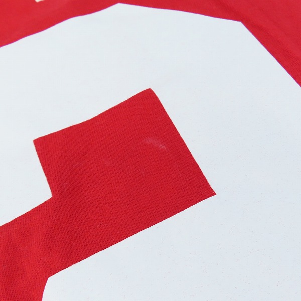 実際に弊社で買取させて頂いたChampion×PYREX VISION/チャンピオン×パイレックス プリント Tシャツ レッド /Lの画像 5枚目