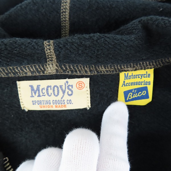 実際に弊社で買取させて頂いたBUCO/ブコ THE REAL McCOY'S/リアルマッコイズ ジップアップ パーカー/Sの画像 2枚目