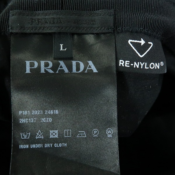 実際に弊社で買取させて頂いたPRADA/プラダ Re-nylon Bucket Hat/バケットハット 2HC137 2CZQの画像 3枚目