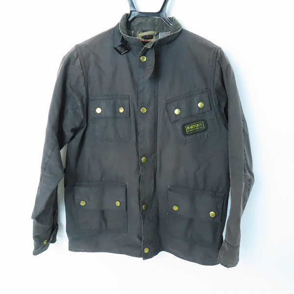 実際に弊社で買取させて頂いたBarbour/バブアー INTERNATIONAL インターナショナル オイルドジャケット CWX0022BK91 /XL12/13