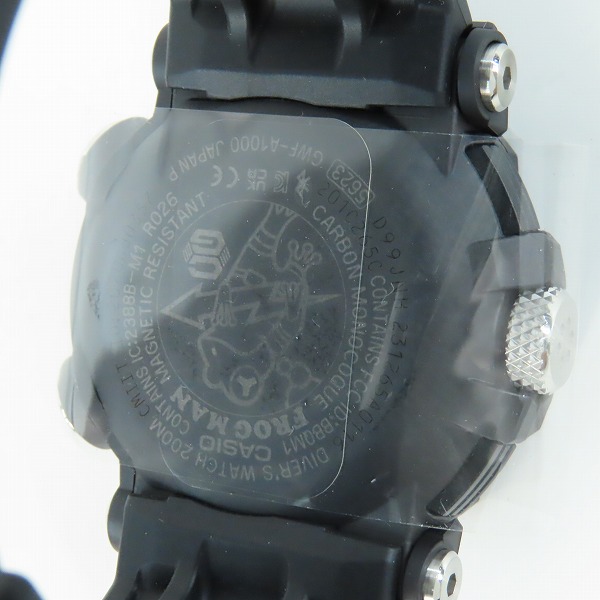 実際に弊社で買取させて頂いた【未使用】G-SHOCK/Gショック FROGMAN/フロッグマン Bluetooth ソーラー 電波時計/ウォッチ GWF-A1000-1AJFの画像 4枚目