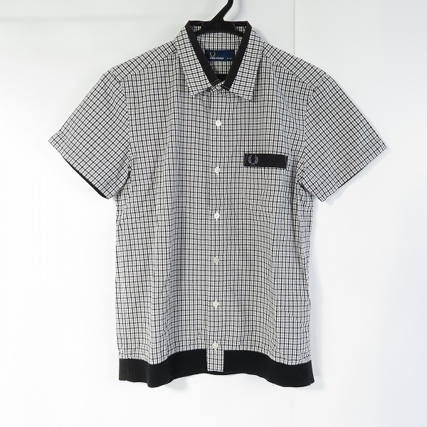 実際に弊社で買取させて頂いたFRED PERRY/フレッドペリー Hem Rib Gingham Check Shirt チェック シャツ F4356/XS