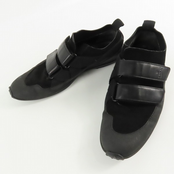 実際に弊社で買取させて頂いたGUCCI/グッチ フラット カーフスエード スニーカー 41E