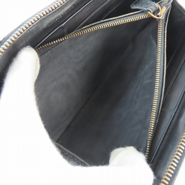 実際に弊社で買取させて頂いたBOTTEGA VENETA/ボッテガヴェネタ イントレチャート ラウンドジップ ウォレット/財布の画像 4枚目