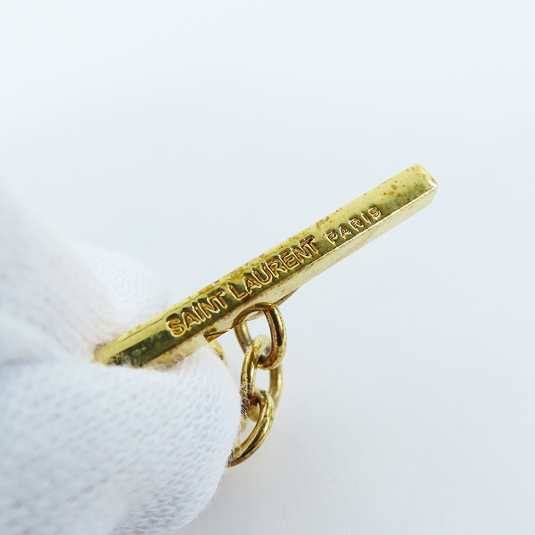 実際に弊社で買取させて頂いたSAINT LAURENT PARIS/サンローランパリ チェーンリンクブレスレット ゴールドの画像 6枚目