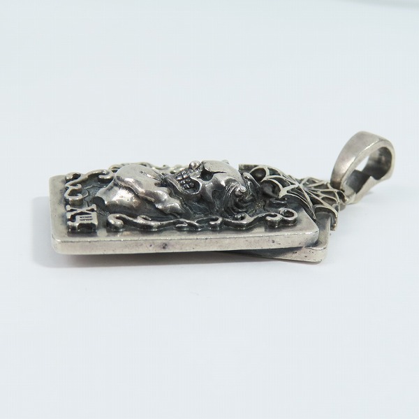 実際に弊社で買取させて頂いたF.A.L/FAL エフエーエル コンフィデンスカード ペンダントトップ ピエロスカルの画像 3枚目