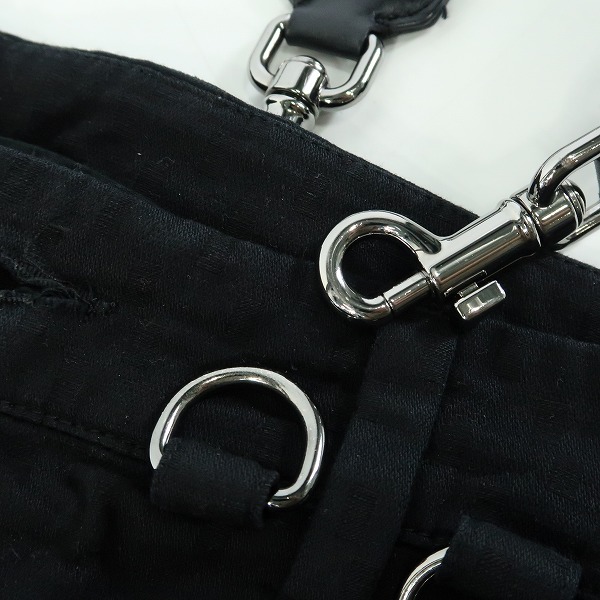 実際に弊社で買取させて頂いたDOLCE&GABBANA/ドルチェ＆ガッバーナ/ドルガバ サイドライン/裾ジップ/サスペンダー付き 総柄パンツ 46の画像 6枚目