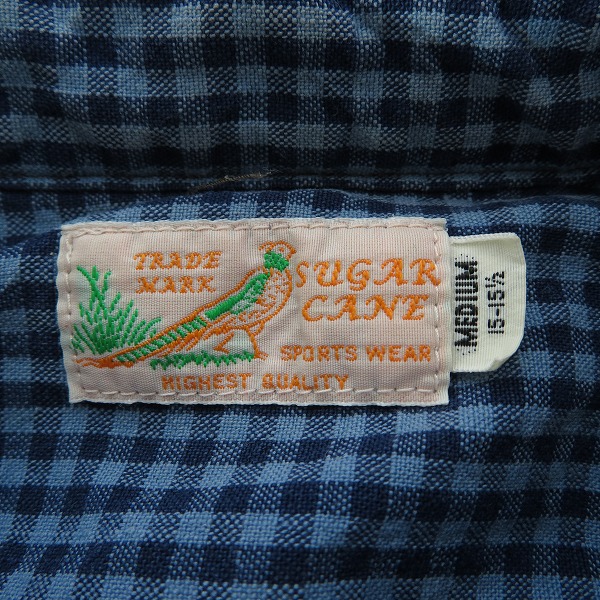 実際に弊社で買取させて頂いたSUGAR CANE/シュガーケーン チェック ネルシャツ 長袖シャツ SC23647/Mの画像 2枚目