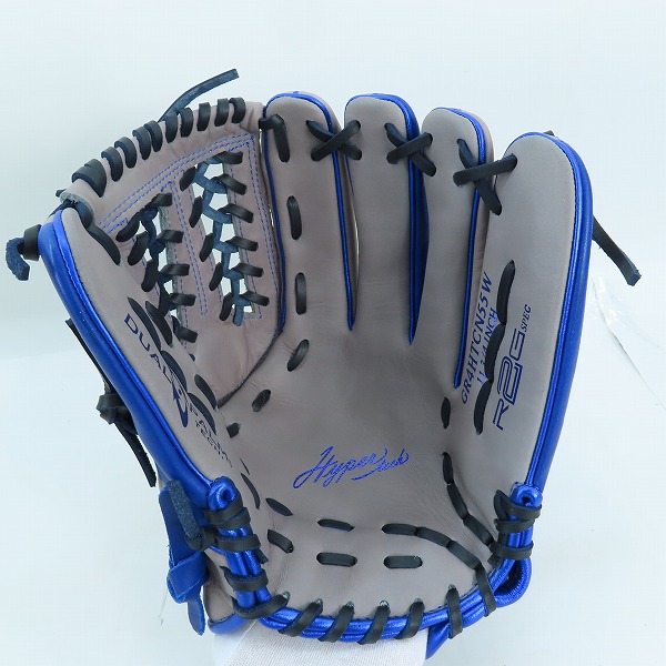実際に弊社で買取させて頂いたRawlings/ローリングス HYPER TECH COLOR SYNC/ハイパーテックカラー 軟式/オールラウンド/右投げ用 グローブ/グラブ GR4HTCN55Wの画像 4枚目