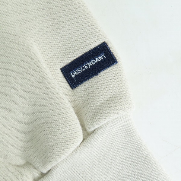 実際に弊社で買取させて頂いたDESCENDANT/ディセンダント スウェットトレーナー アイボリー系/2の画像 5枚目