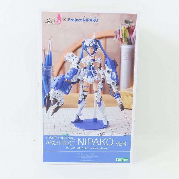 実際に弊社で買取させて頂いた【未組立】KOTOBUKIYA フレームアームズ ガール アーキテクト ニパ子 Ver./特製フライングベース&タンポ無し顔パーツ