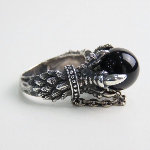 実際に弊社で買取させて頂いたBizarre/ビザール クロー リング w/オニキス 17号の画像 4枚目