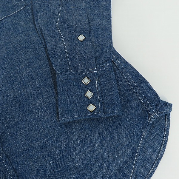 実際に弊社で買取させて頂いたTHE REAL McCOY'S/ザ リアルマッコイズ ウエスタン シャンブレーシャツ 14の画像 6枚目